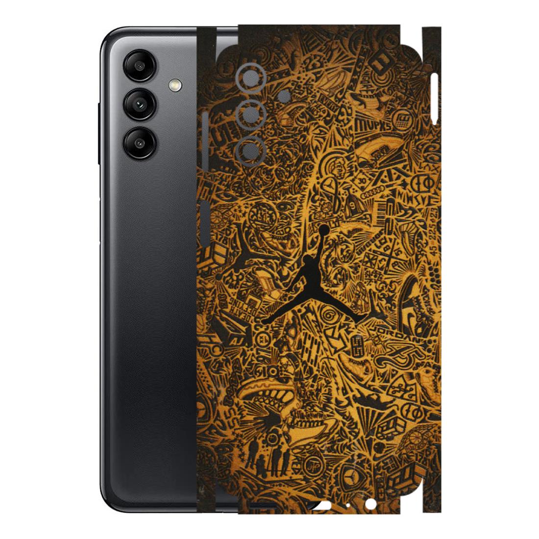 Samsung A/S Series Phone Skins (All Models) - Premium Gold Basketball Player - 3D Embossed Finish (L-236) Samsung Galaxy A04S