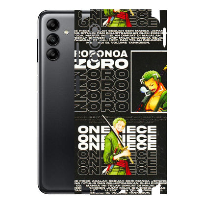 Samsung A/S Series Phone Skins (All Models) - One Piece Zoro - 3D Embossed Finish (L-250) Samsung Galaxy A04S
