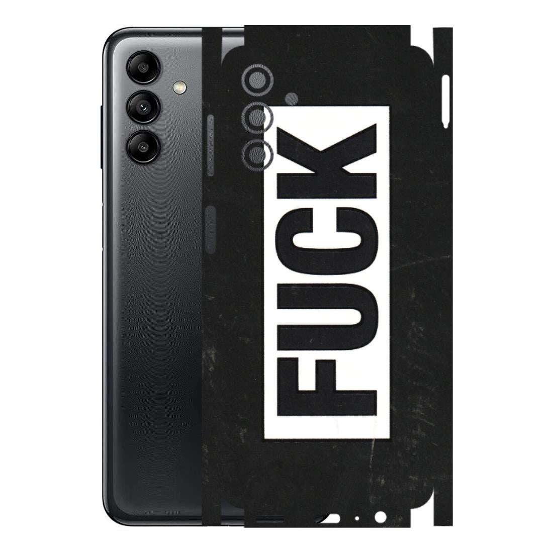 Samsung A/S Series Phone Skins (All Models) - The F Word - 3D Embossed Finish (L-255) Samsung Galaxy A04S