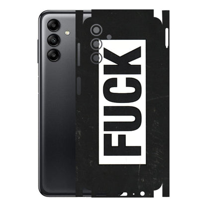 Samsung A/S Series Phone Skins (All Models) - The F Word - 3D Embossed Finish (L-255) Samsung Galaxy A04S