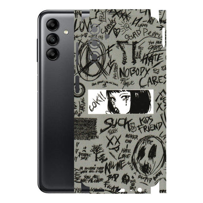 Samsung A/S Series Phone Skins (All Models) - Never Have Love Anime - 3D Embossed Finish (L-260) Samsung Galaxy A04S