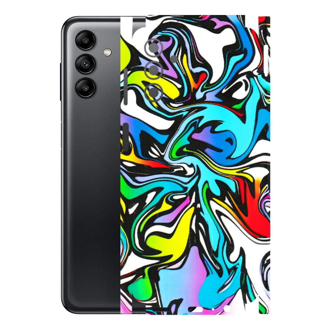Samsung A/S Series Phone Skins (All Models) - Abstract Colour Paints - 3D Embossed Finish (L-271) Samsung Galaxy A04S