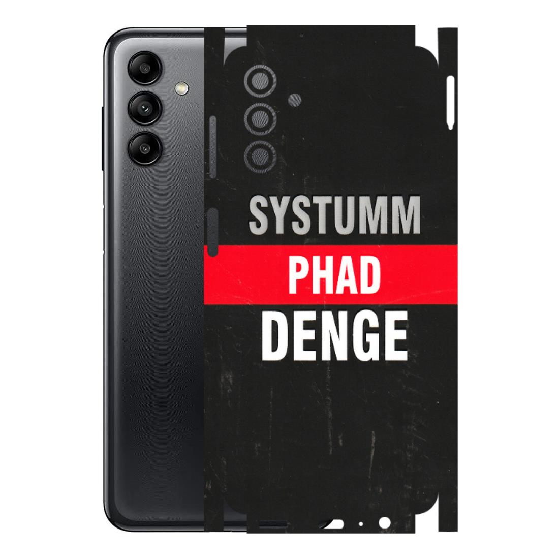 Samsung A/S Series Phone Skins (All Models) - Systumm Phad Denge - 3D Embossed Finish (L-278) Samsung Galaxy A04S