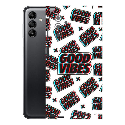 Samsung A/S Series Phone Skins (All Models) - Good Vibes - 3D Embossed Finish (L-282) Samsung Galaxy A04S
