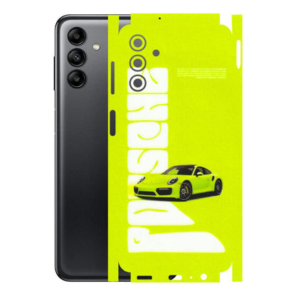 Samsung A/S Series Phone Skins (All Models) - Lime Green Porche - 3D Embossed Finish (L-30) Samsung Galaxy A04S