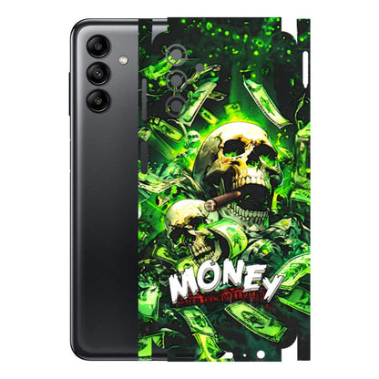 Samsung A/S Series Phone Skins (All Models) - Skull Money - 3D Embossed Finish (L-303) Samsung Galaxy A04S