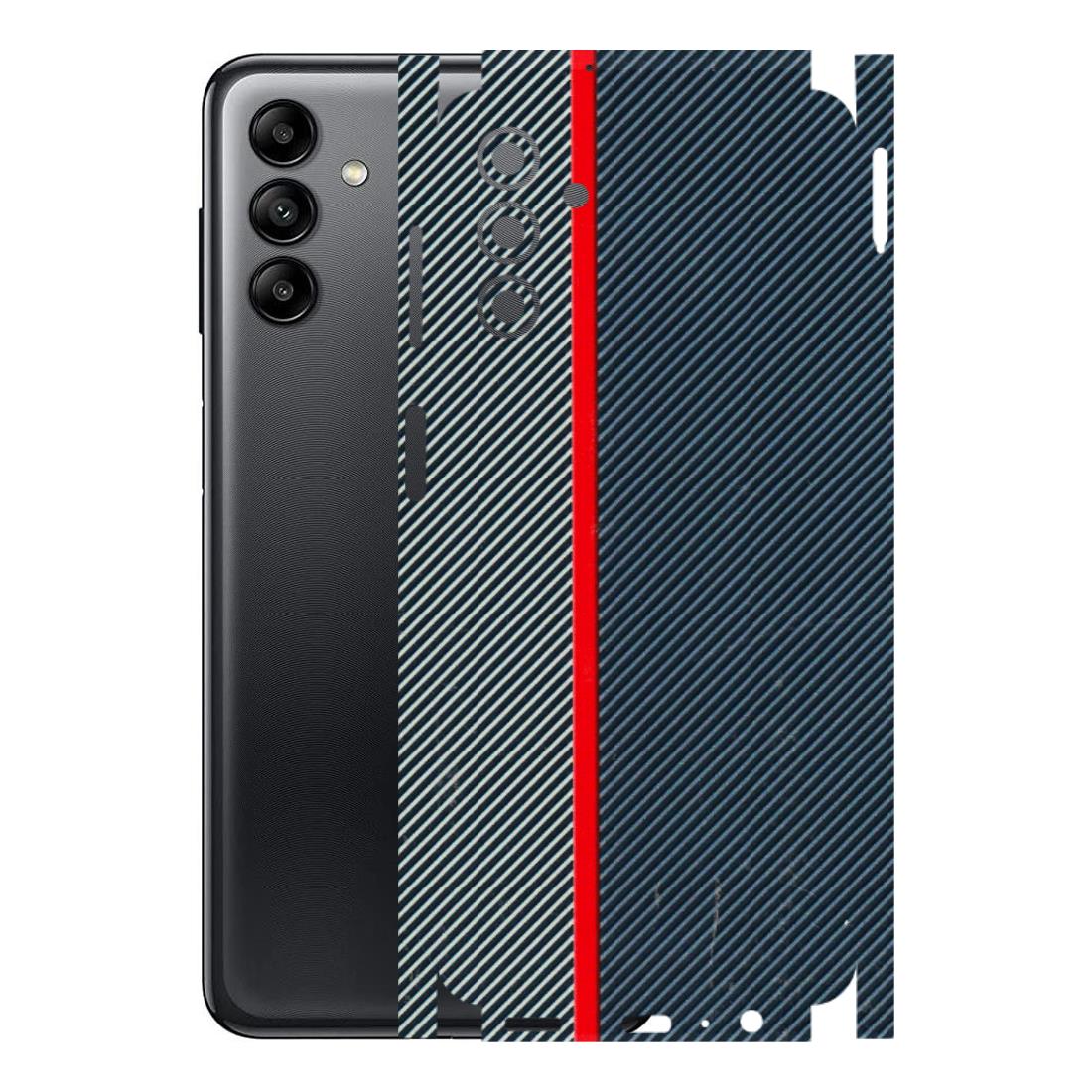 Samsung A/S Series Phone Skins (All Models) - Blue Sober Lines - 3D Embossed Finish (L-305) Samsung Galaxy A04S