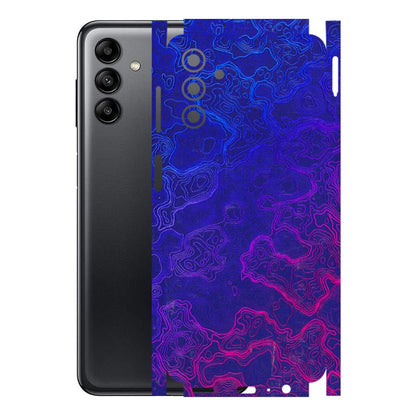 Samsung A/S Series Phone Skins (All Models) - Purple Ripples Swirl - 3D Embossed Finish (L-314) Samsung Galaxy A04S