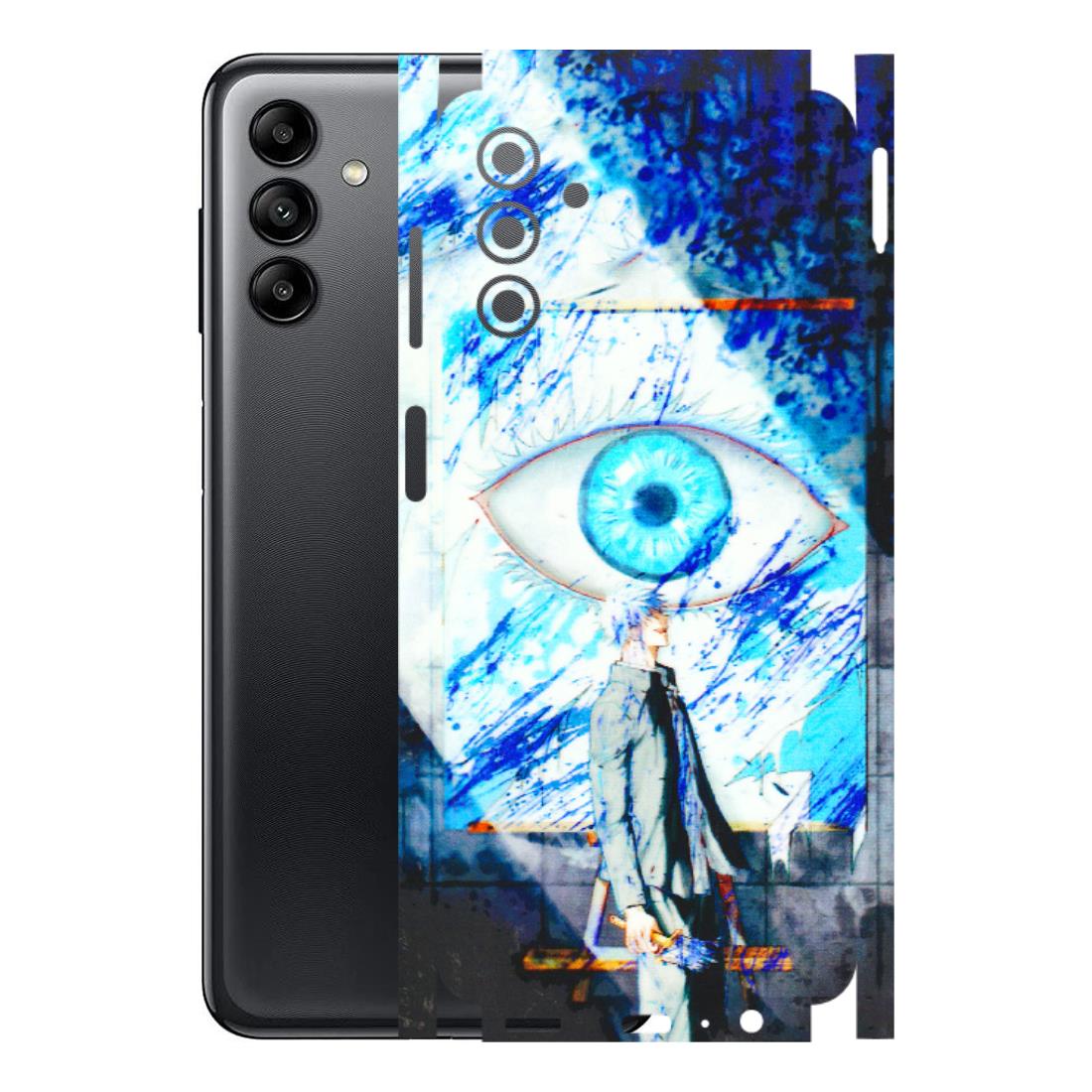 Samsung A/S Series Phone Skins (All Models) - Anime Sea Blue Eye - 3D Embossed Finish (L-318) Samsung Galaxy A04S