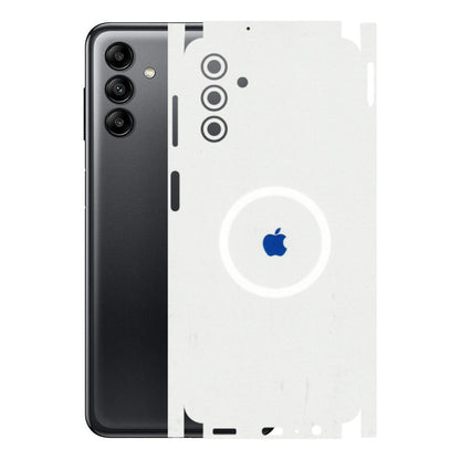 Samsung A/S Series Phone Skins (All Models) - iPhone Magsafe Logo - 3D Embossed Finish (L-320) Samsung Galaxy A04S