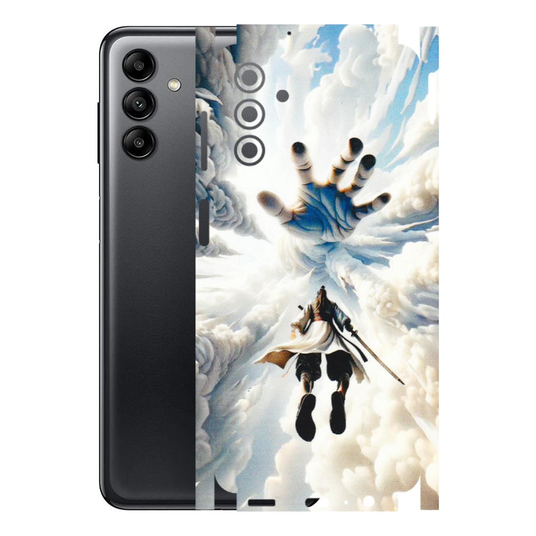 Samsung A/S Series Phone Skins (All Models) - Big Hand With Monkey King - 3D Embossed Finish (L-323) Samsung Galaxy A04S