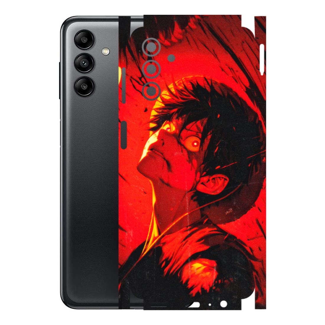 Samsung A/S Series Phone Skins (All Models) - D.Luffy Power Up One Piece Anime - 3D Embossed Finish (L-326) Samsung Galaxy A04S