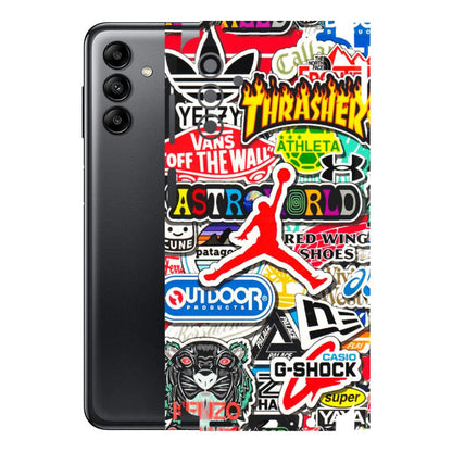 Samsung A/S Series Phone Skins (All Models) - Multi Brands Sticker Graffiti - 3D Embossed Finish (L-37) Samsung Galaxy A04S