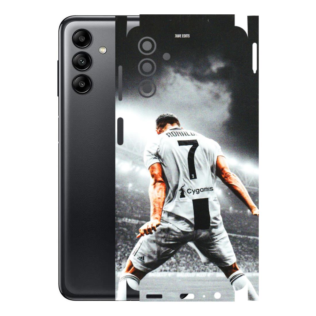 Samsung A/S Series Phone Skins (All Models) - Ronaldo CR7 Crazy - 3D Embossed Finish (L-44) Samsung Galaxy A04S