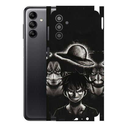 Samsung A/S Series Phone Skins (All Models) - Black Luffy Hat - 3D Embossed Finish (L-57) Samsung Galaxy A04S