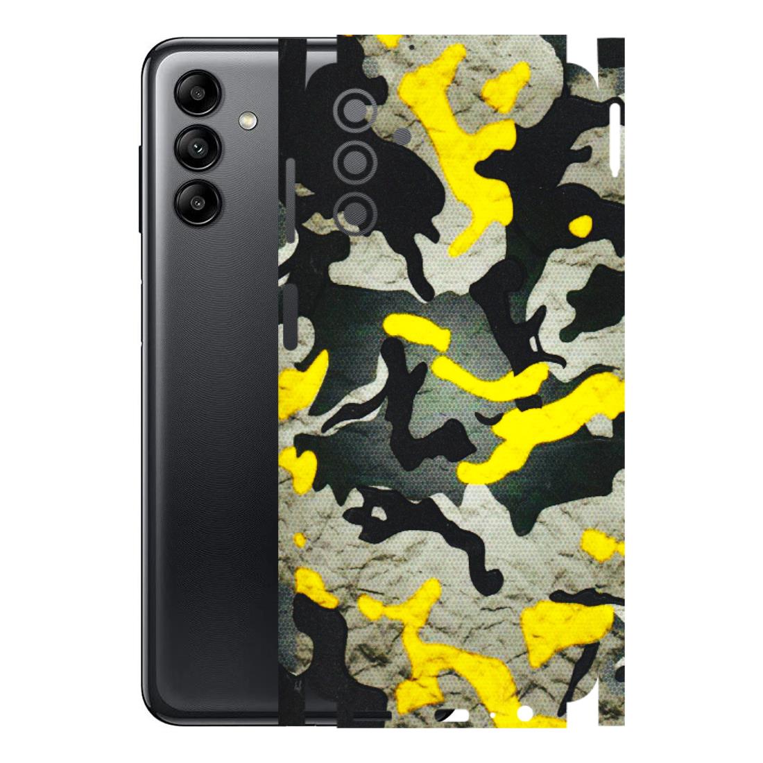Samsung A/S Series Phone Skins (All Models) - Yellow Camouflage - 3D Embossed Finish (L-61) Samsung Galaxy A04S