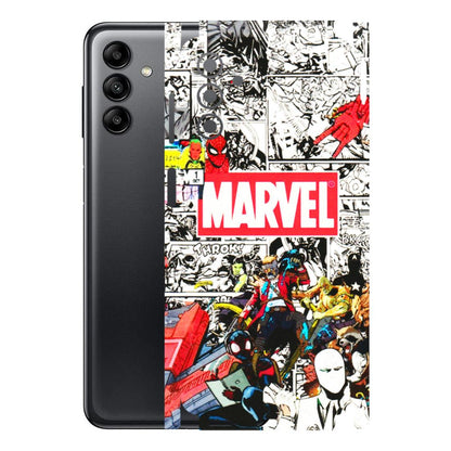 Samsung A/S Series Phone Skins (All Models) - Marvel Colorful Comic - 3D Embossed Finish (L-64) Samsung Galaxy A04S