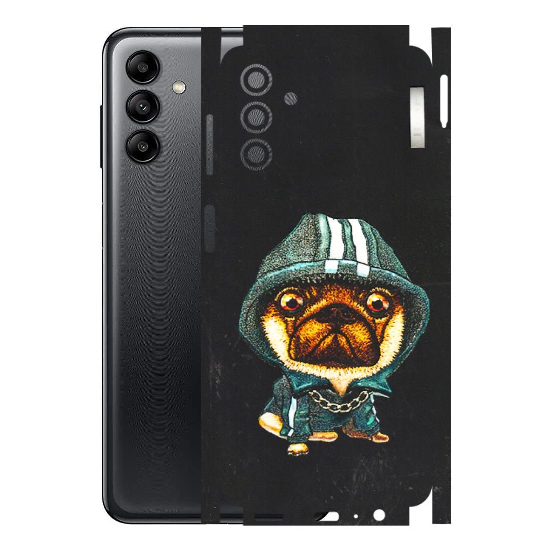 Samsung A/S Series Phone Skins (All Models) - Puppy N Hoodie - 3D Embossed Finish (L-90) Samsung Galaxy A04S