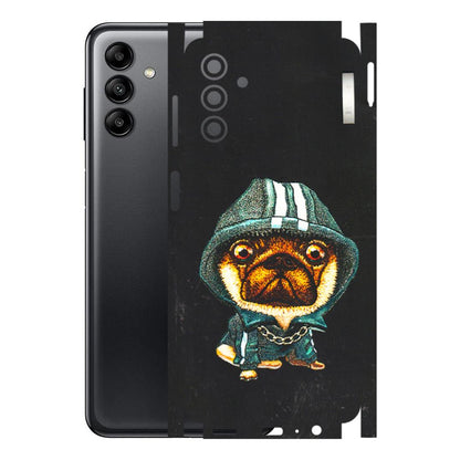 Samsung A/S Series Phone Skins (All Models) - Puppy N Hoodie - 3D Embossed Finish (L-90) Samsung Galaxy A04S
