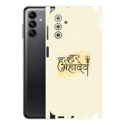 Samsung A/S Series Phone Skins (All Models) - Har Har Mahadev - Matte Finish (M-10) Samsung Galaxy A04S