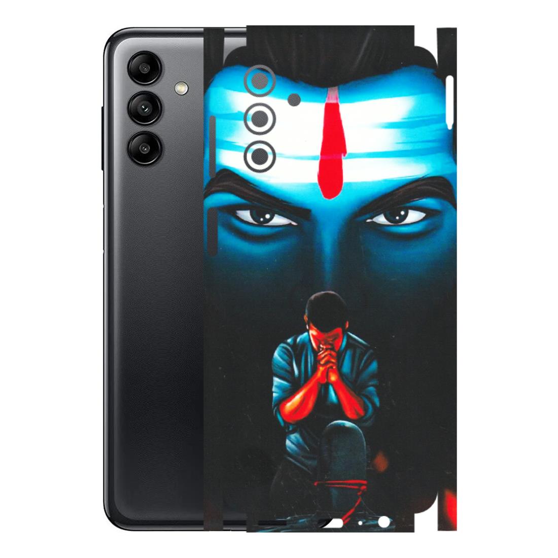 Samsung A/S Series Phone Skins (All Models) - Mahakal Bhakt - Matte Finish (M-112) Samsung Galaxy A04S