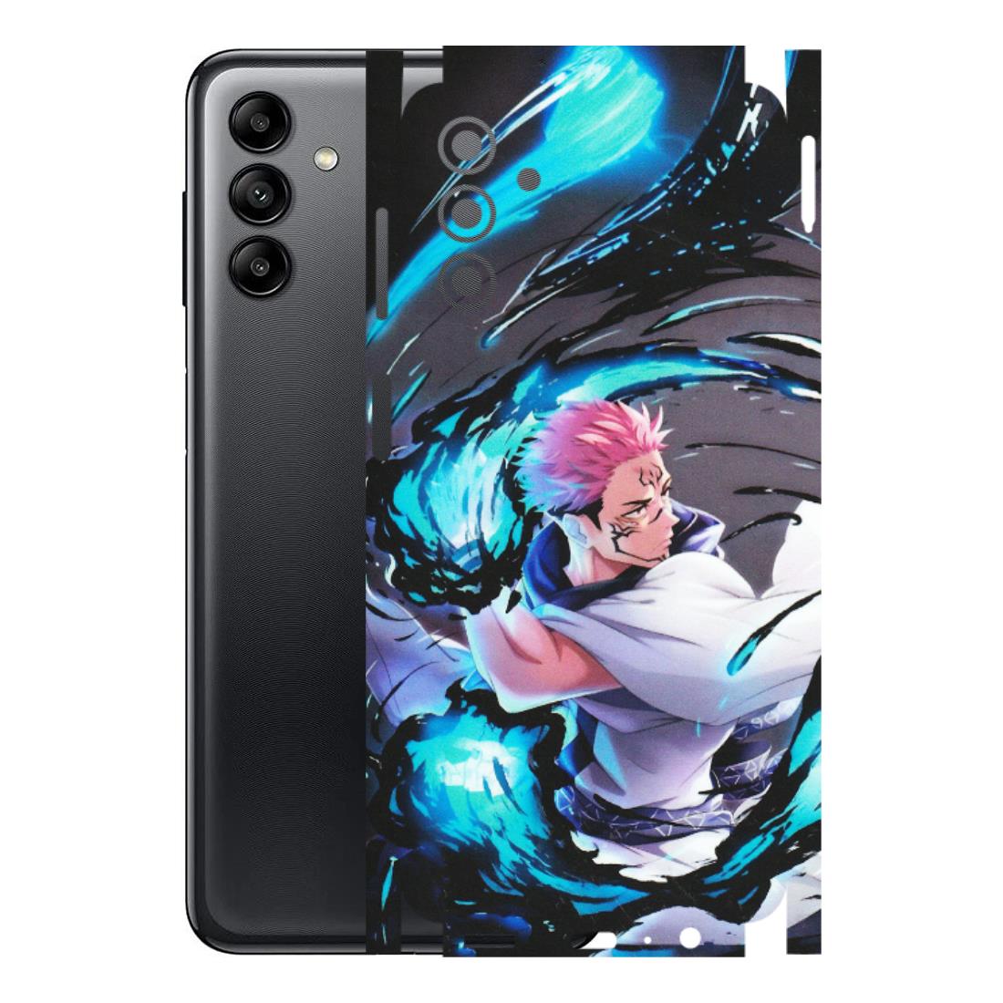 Samsung A/S Series Phone Skins (All Models) - New Jujutsu Kaisen Grey Blue Anime - Matte Finish (M-127) Samsung Galaxy A04S