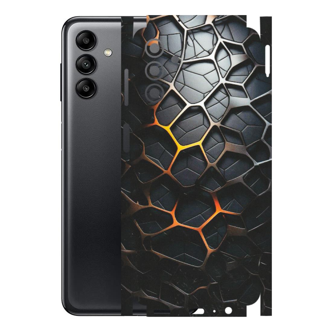 Samsung A/S Series Phone Skins (All Models) - New Abstract Graphite Tiles - Matte Finish (M-130) Samsung Galaxy A04S