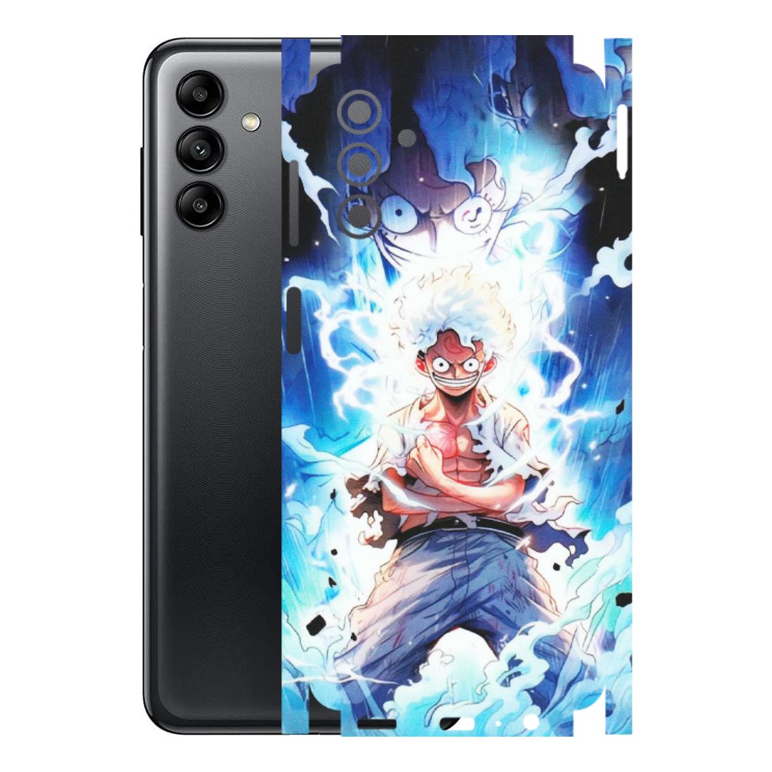 Samsung A/S Series Phone Skins (All Models) - Blue Thunder Luffy Anime - Matte Finish (M-132) Samsung Galaxy A04S