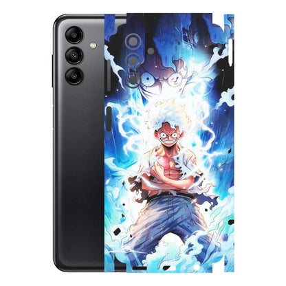 Samsung A/S Series Phone Skins (All Models) - Blue Thunder Luffy Anime - Matte Finish (M-132) Samsung Galaxy A04S