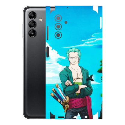 Samsung A/S Series Phone Skins (All Models) - Cool Swordman Zoro Anime - Matte Finish (M-143) Samsung Galaxy A04S