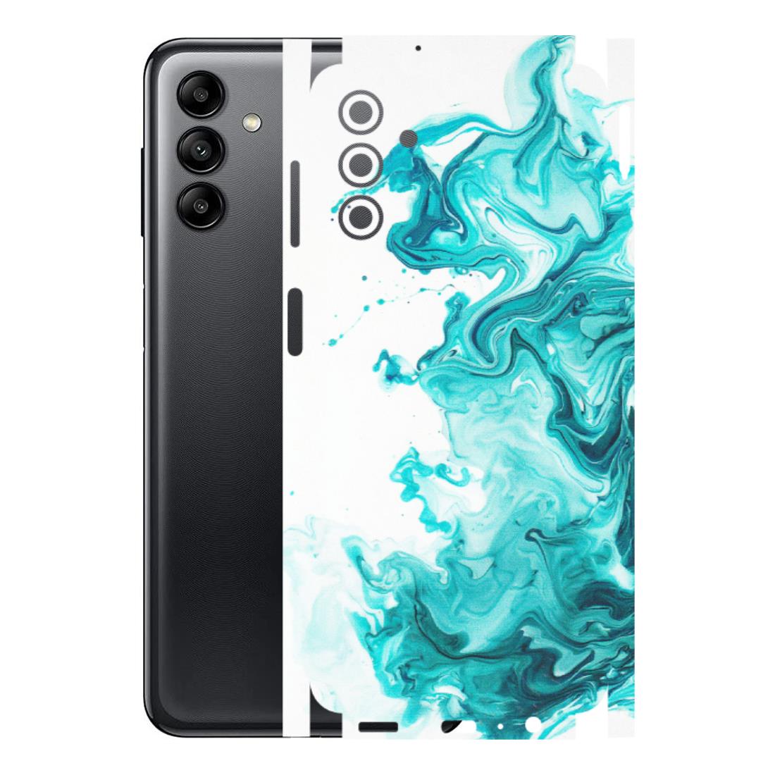 Samsung A/S Series Phone Skins (All Models) - Sky Blue Abstract Colour - Matte Finish (M-146) Samsung Galaxy A04S