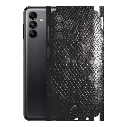 Samsung A/S Series Phone Skins (All Models) - Black Snack Leather - Matte Finish (M-147) Samsung Galaxy A04S