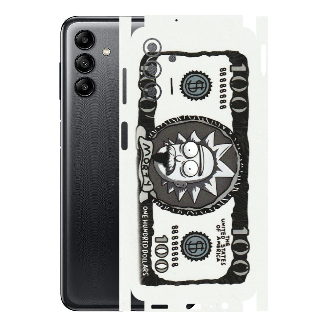 Samsung A/S Series Phone Skins (All Models) - Rick And Morty Hundred Dollar Anime - Matte Finish (M-161) Samsung Galaxy A04S