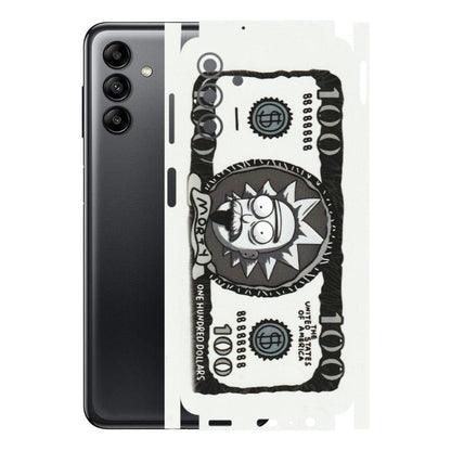 Samsung A/S Series Phone Skins (All Models) - Rick And Morty Hundred Dollar Anime - Matte Finish (M-161) Samsung Galaxy A04S