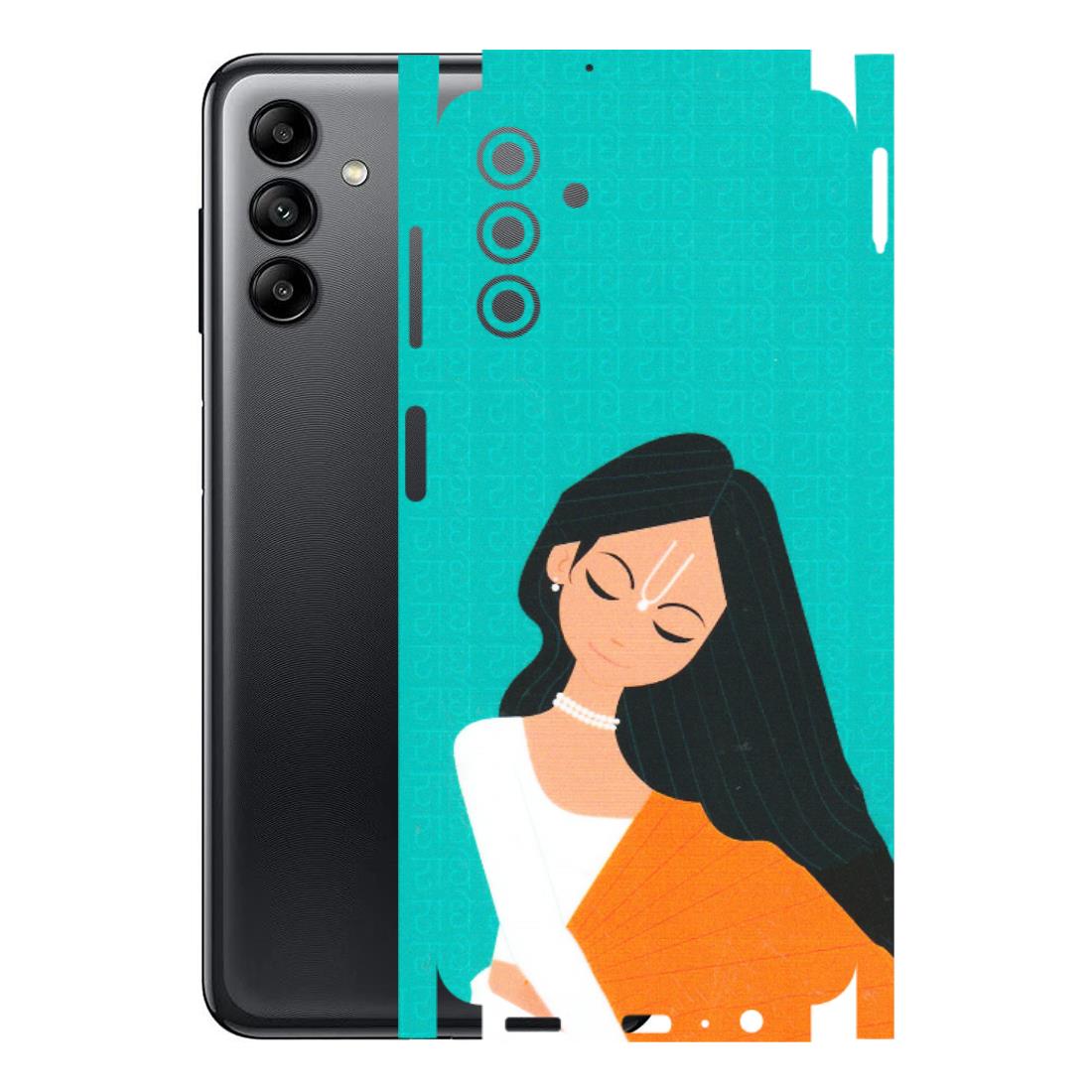 Samsung A/S Series Phone Skins (All Models) - Radhe Radhe With Hindu Symbol - Matte Finish (M-164) Samsung Galaxy A04S