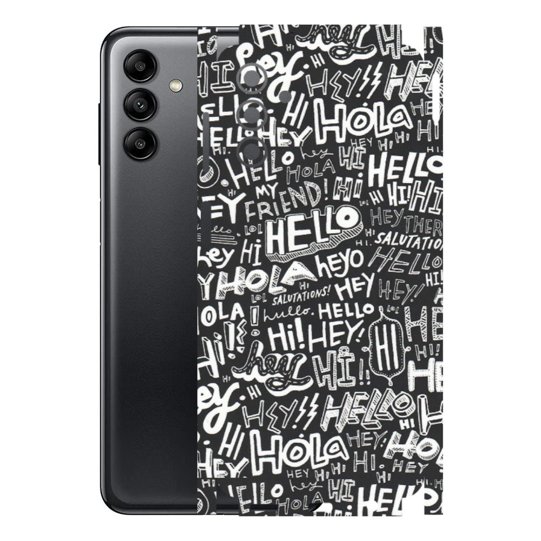 Samsung A/S Series Phone Skins (All Models) - Hi Hello Doodles - Matte Finish (M-25) Samsung Galaxy A04S