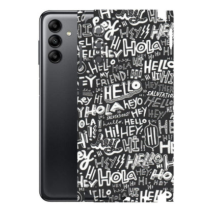 Samsung A/S Series Phone Skins (All Models) - Hi Hello Doodles - Matte Finish (M-25) Samsung Galaxy A04S