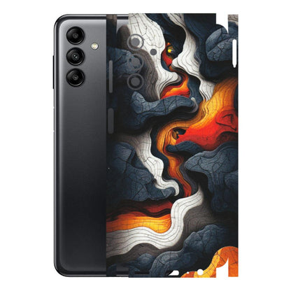 Samsung A/S Series Phone Skins (All Models) - Abstract Volcanic Layers - Matte Finish (M-52) Samsung Galaxy A04S