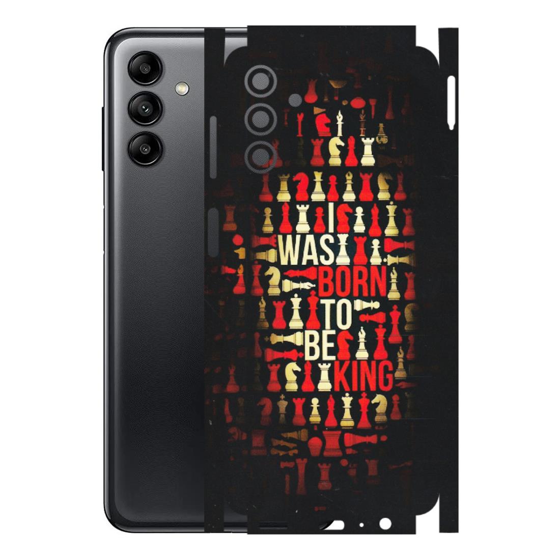 Samsung A/S Series Phone Skins (All Models) - Born To Be King - Matte Finish (M-73) Samsung Galaxy A04S