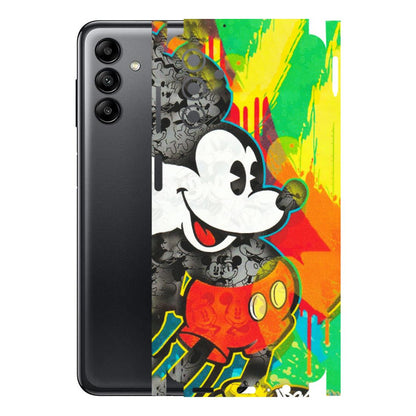 Samsung A/S Series Phone Skins (All Models) - Multiple Mickey With Colourful Texture - Matte Finish (M-84) Samsung Galaxy A04S