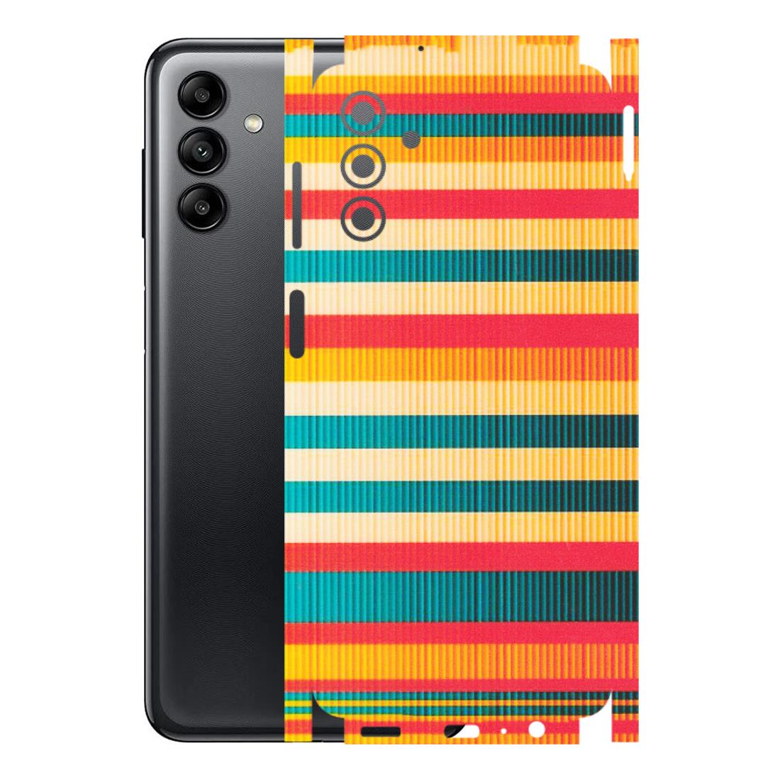 Samsung A/S Series Phone Skins (All Models) - Colourful Stripes Soothing Effect - Matte Finish (M-86) Samsung Galaxy A04S