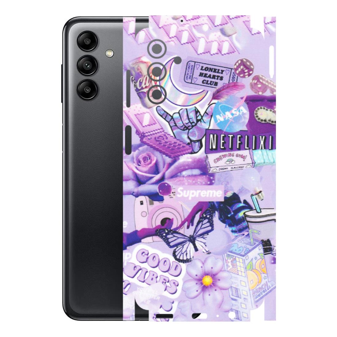 Samsung A/S Series Phone Skins (All Models) - Supreme Purple Magic - Matte Finish (M-88) Samsung Galaxy A04S