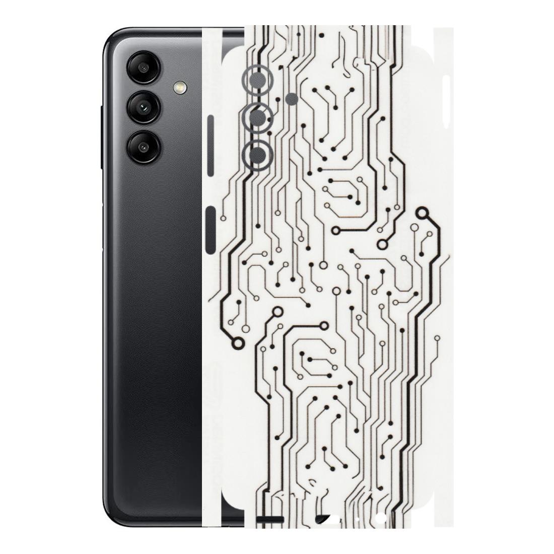 Samsung A/S Series Phone Skins (All Models) - Tech Circuits - Transparent Finish (T-03) Samsung Galaxy A04S