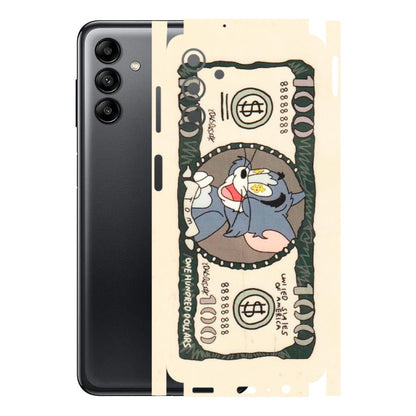 Samsung A/S Series Phone Skins (All Models) - One Hundred Dollar Tom - Transparent Finish (T-16) Samsung Galaxy A04S