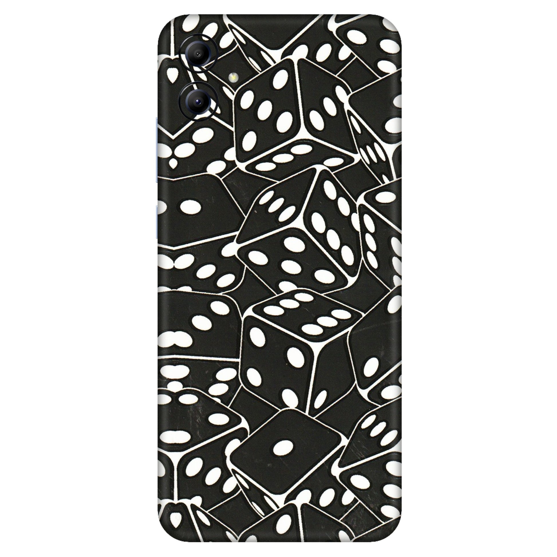Samsung A/S Series Phone Skins (All Models) - Big Black Dices - 3D Embossed Finish (L-106) Samsung Galaxy A04E