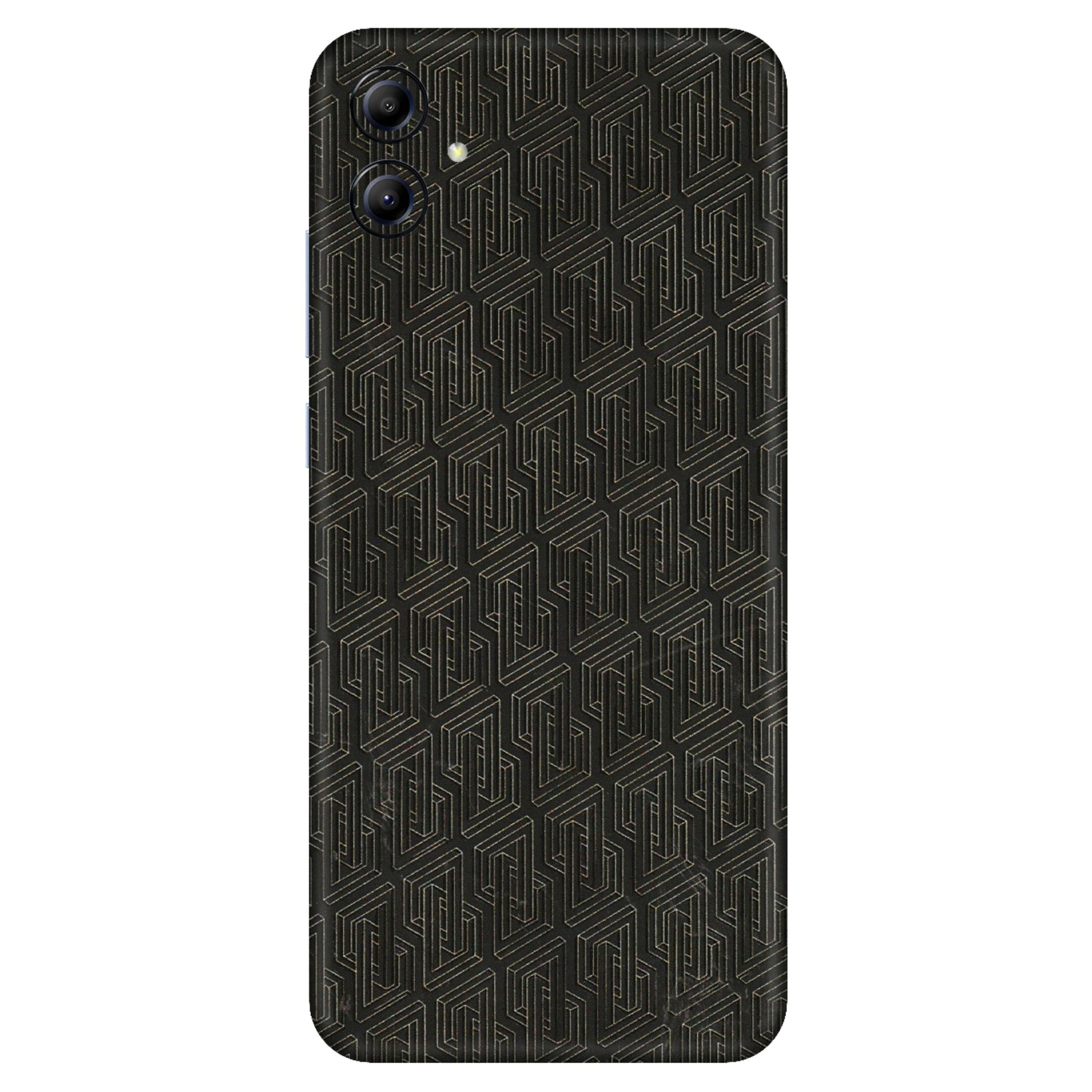 Samsung A/S Series Phone Skins (All Models) - Black Abstract Pattern - 3D Embossed Finish (L-117) Samsung Galaxy A04E