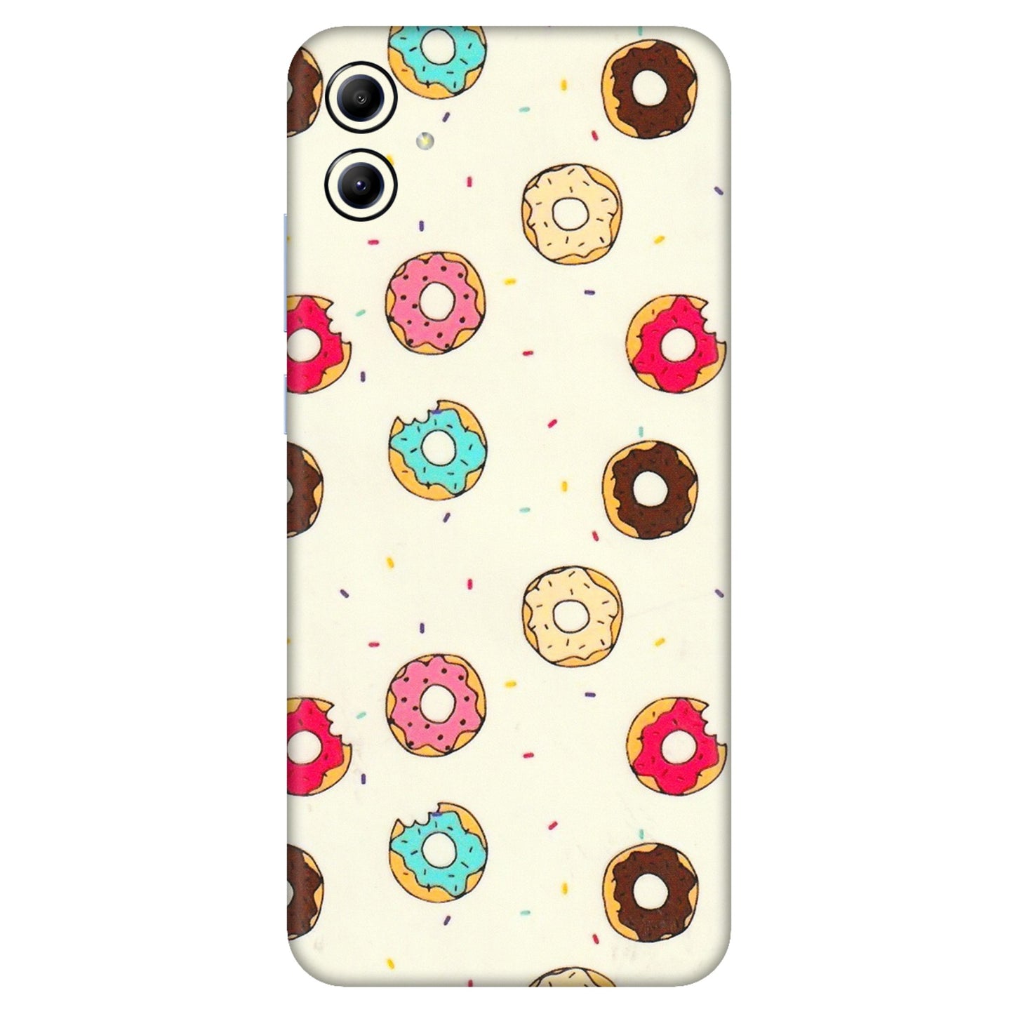 Samsung A/S Series Phone Skins (All Models) - Mini Donuts Doodle Art - 3D Embossed Finish (L-122) Samsung Galaxy A04E
