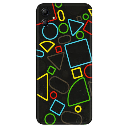 Samsung A/S Series Phone Skins (All Models) - Black Shapes - 3D Embossed Finish (L-131) Samsung Galaxy A04E
