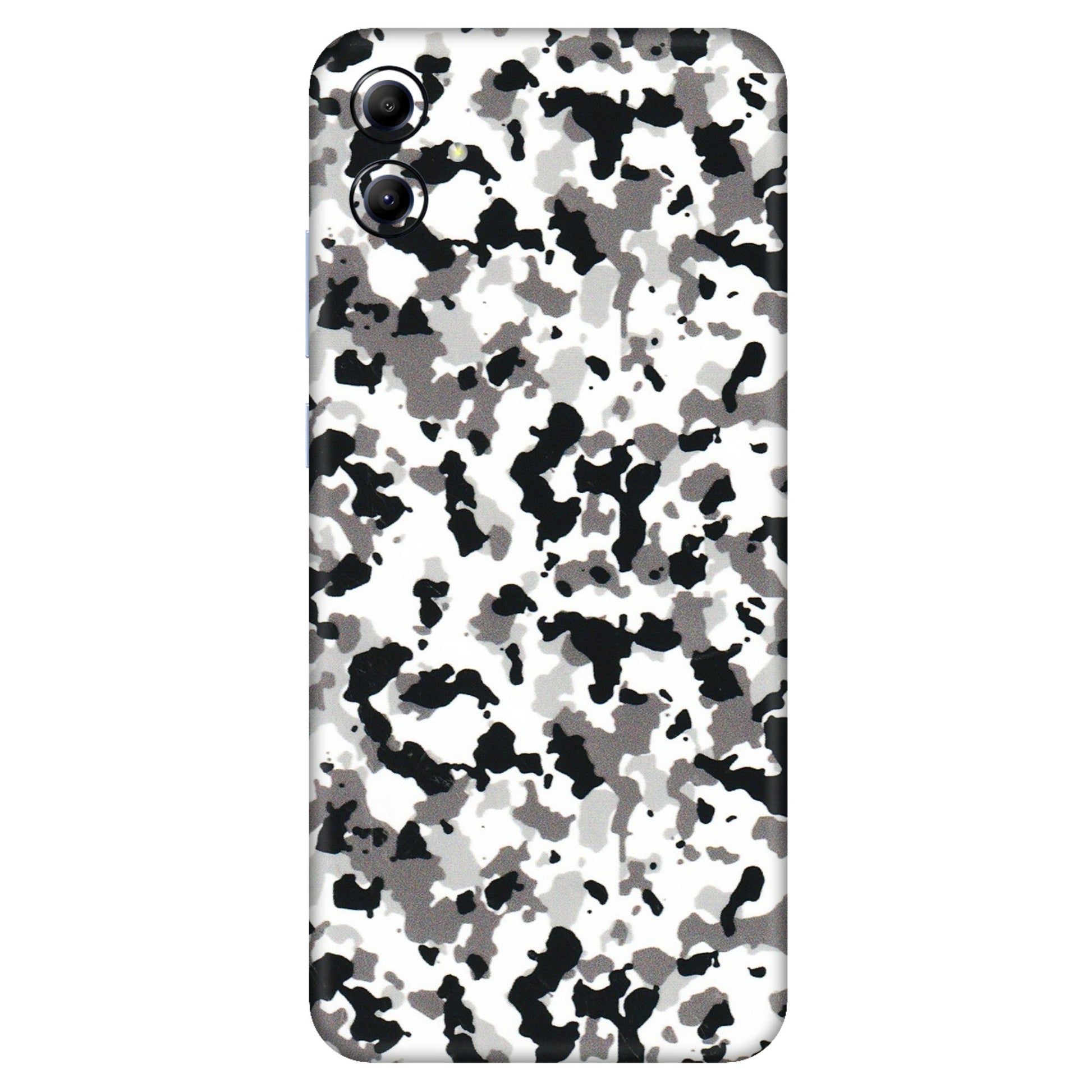 Samsung A/S Series Phone Skins (All Models) - White Black Camouflage - 3D Embossed Finish (L-18) Samsung Galaxy A04E