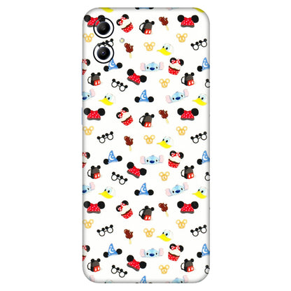 Samsung A/S Series Phone Skins (All Models) - Minnie Mouse & Donald Doodles s - 3D Embossed Finish (L-194) Samsung Galaxy A04E